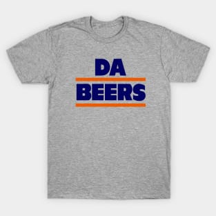 DA BEERS, Chicago Bears themed T-Shirt